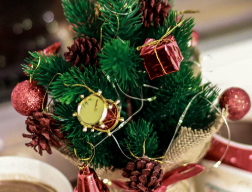 Festive Table Top Christmas Trees